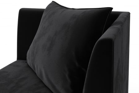 Modul de colt Tina, Negru, 88x82x88 cm [5]
