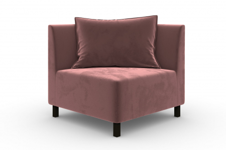 LIVING - Modul de colt Tina, Roz, 88x82x88 cm