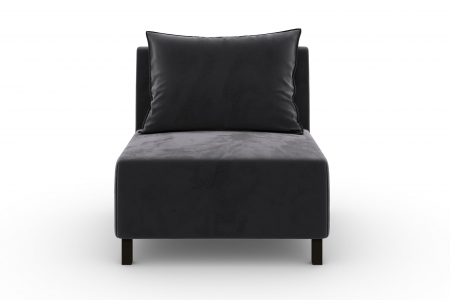 Modul de mijloc Tina, Gri inchis, 105x82x88 cm [1]