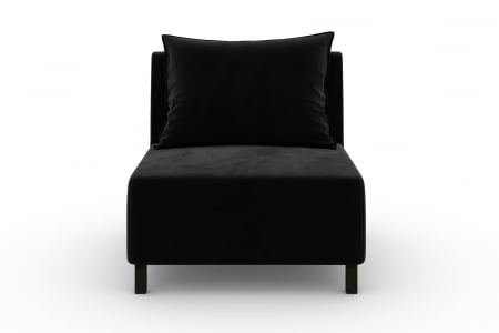 Modul de mijloc Tina, Negru, 105x82x88 cm [1]