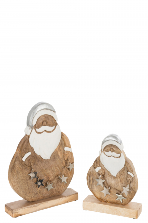 Mos Craciun Santa, Lemn, Natural, 23x2.5x30 cm [1]