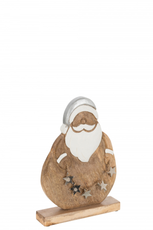 Mos Craciun - Mos Craciun Santa, Lemn, Natural, 23x2.5x30 cm