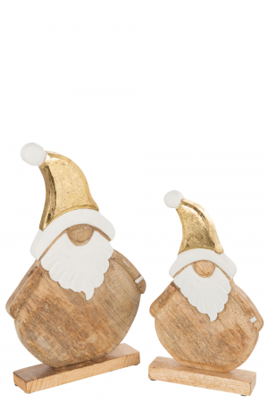 Mos Craciun Santa, Lemn, Natural, 24x2.5x40 cm [1]