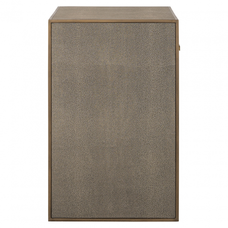 Noptieră Bloomville cu 1 sertar, sticlă (maro), Dims: 66.0 x 51.0 x 42.0 cm [2]