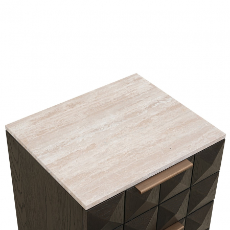 Noptiera Claremont 2-sertare (Maro) [5]