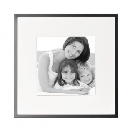 NIGRA, Rama foto, aluminiu, negru, pentru dimensiunea imaginii 10x10 cm [1]