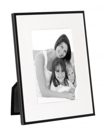 DECORATIUNI - NIGRA, Rama foto, aluminiu, negru, pentru dimensiunea imaginii 10x15 cm