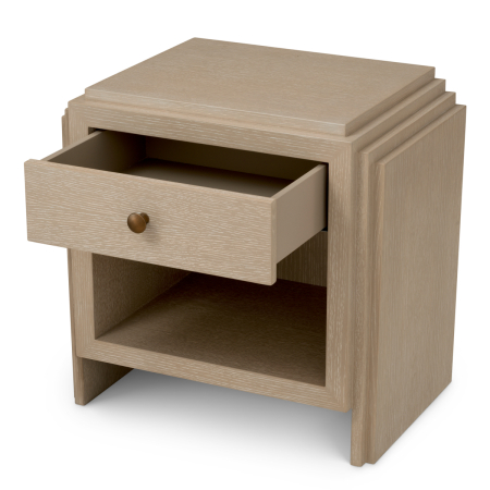 Noptiera ArtDeco furnir de stejar|W. 58 | D. 42.5 | H. 57 cm  [3]