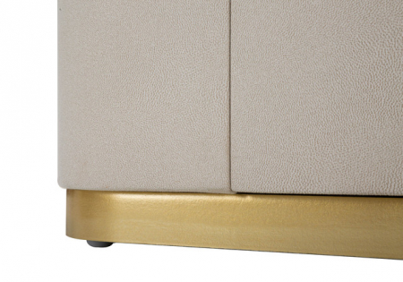 Noptiera/cabinet  Beauty, Lemn/MDF/Metal, Crem/Auriu, 47x60x40 cm [8]