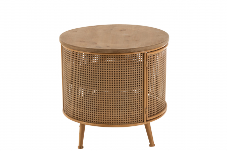 Noptiera Round, Metal, Maro, 60x60x59 cm [2]