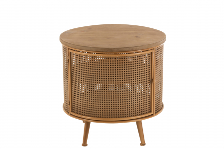 Noptiera Round, Metal, Maro, 60x60x59 cm [1]