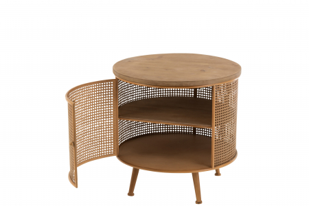 Noptiera Round, Metal, Maro, 60x60x59 cm [7]