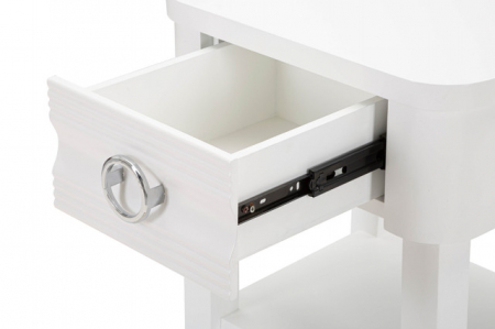 Noptiera Shine, Lemn/MDF/Metal, Alb, 54x45x40 cm [7]