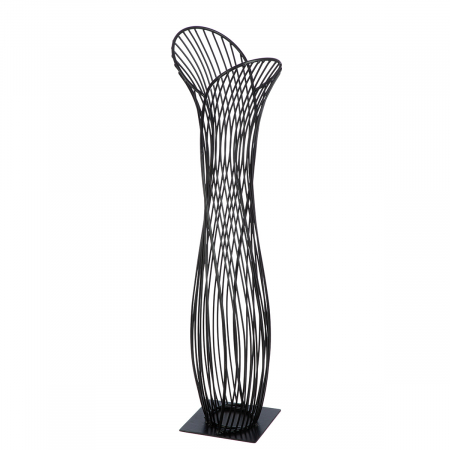 Modern - Obiect de decor, Conexiunea, Metal, negru, PU 1, L. 13 cm, L. 17 cm, H. 63 cm