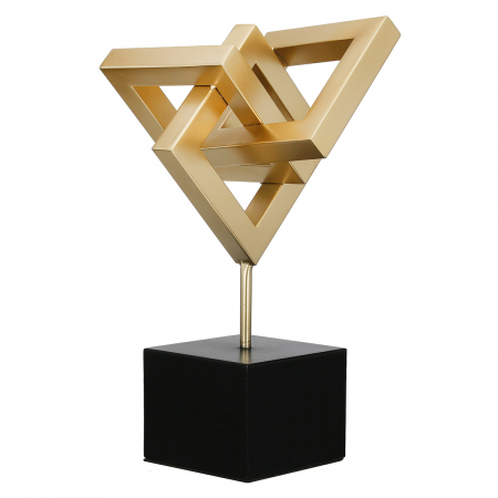 Obiect de decor, Connect, Metal, auriu, PU 1, L. 21 cm, L. 23 cm, H. 40 cm [1]