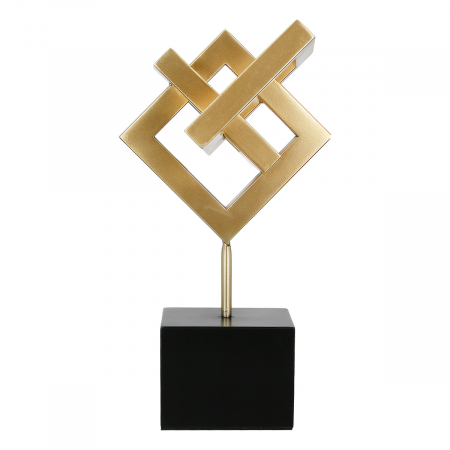 Obiect de decor, Connect, Metal, auriu, PU 1, L. 21 cm, L. 23 cm, H. 40 cm [2]