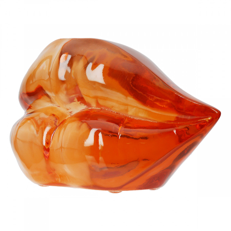 Obiect de decor, BUZE, Colorido, Acrilic, portocaliu, roz, PU 2, 2 buc. asortate, L. 6,5 cm, L. 17 cm, H. 9,5 cm [1]