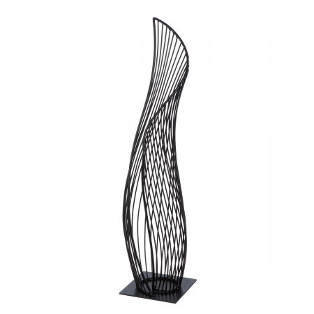 Modern - Obiect de decor, The momentum, Metal, negru, PU 1, L. 13 cm, L. 14 cm, H. 57 cm