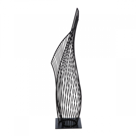 Obiect de decor, The momentum, Metal, negru, PU 1, L. 13 cm, L. 14 cm, H. 57 cm [1]