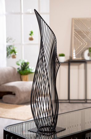 Obiect de decor, The momentum, Metal, negru, PU 1, L. 13 cm, L. 14 cm, H. 57 cm [3]