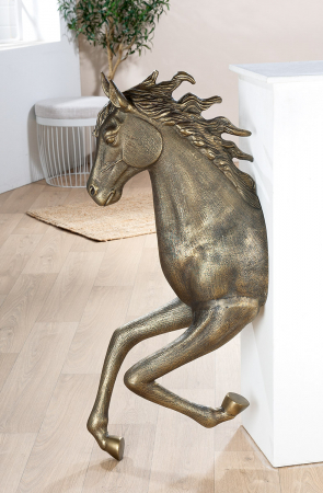 Obiect de perete, Cal, Dreamy, Aluminiu, bronz, PU 1, L. 47 cm, L. 36 cm, H. 103 cm [3]
