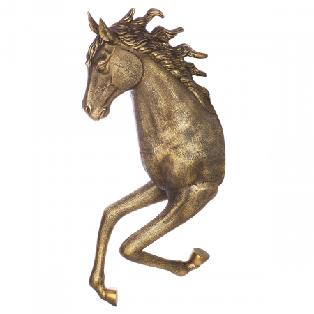 DECORATIUNI - Obiect de perete, Cal, Dreamy, Aluminiu, bronz, PU 1, L. 47 cm, L. 36 cm, H. 103 cm