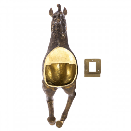 Obiect de perete, Cal, Dreamy, Aluminiu, bronz, PU 1, L. 47 cm, L. 36 cm, H. 103 cm [1]