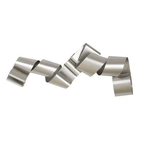 SALE % - Obiect de perete, Twist, Metal, culoare șampanie, PU 1, L. 13,5 cm, L. 75 cm, H. 28 cm