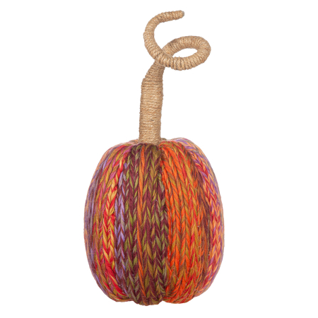 Toamna - Obiect decorativ, Dovleac, "Zapallo", Iuta, multicolor, PU 4, H 35 cm, A. 14 cm