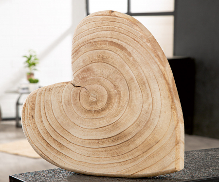 Obiect decorativ, Inimă, Lemn, culori naturale, PU 2, L. 6 cm, L. 40 cm, H 40 cm [4]
