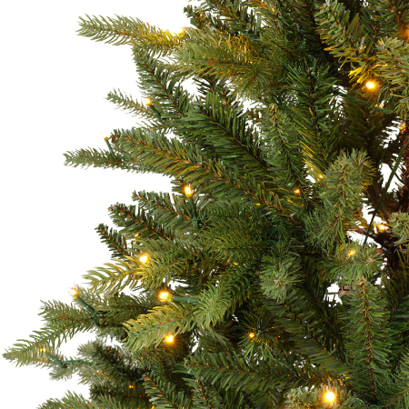 Coronite si Brazi - Obiect decorativ (LED), Brad de Craciun, Rasina, verde, PU 1, H 150 cm, A. 100 cm