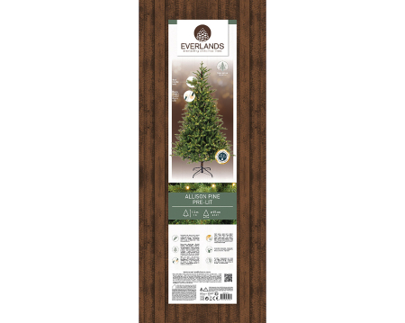 Obiect decorativ (LED), Brad de Craciun, Rasina, verde, PU 1, H 150 cm, A. 100 cm [5]