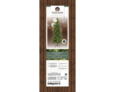 Obiect decorativ (LED), Brad de Craciun, Rasina, verde, PU 1, H 210 cm, A. 103 cm [5]