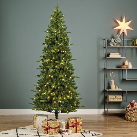 Obiect decorativ (LED), Brad de Craciun, Rasina, verde, PU 1, H 210 cm, A. 103 cm [2]