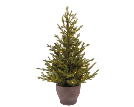 Obiect decorativ (LED), Brad de Craciun, Rasina, verde, PU 1, H 90 cm, A. 50 cm [1]