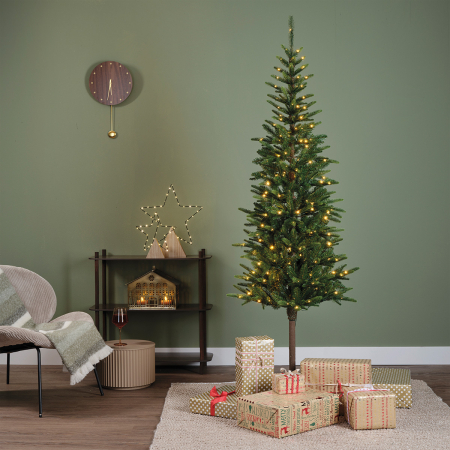 Obiect decorativ (LED), Brad de Craciun, Rasina, verde, PU 1, L. 20 cm, L. 86 cm, H 210 cm, A. 103 cm [2]