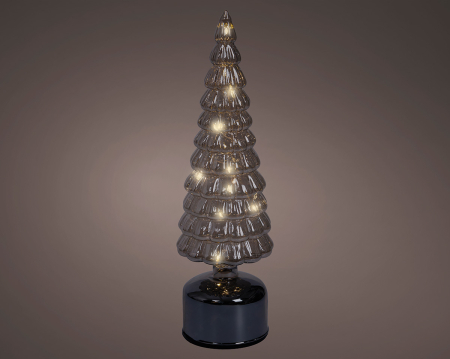Obiect decorativ (LED), Sticla, gri, PU 4, H 37 cm, A. 11 cm [1]