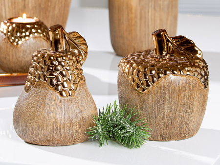 Obiect decorativ, Mar, "Lausanne", Ceramica, maro, culoare bronz, PU 6, H 15,5 cm, A. 13,5 cm [2]