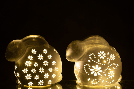 Obiect decorativ, RABBIT, LED, ASS2 [2]