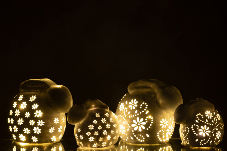 Obiect decorativ, RABBIT, LED, ASS2 [5]