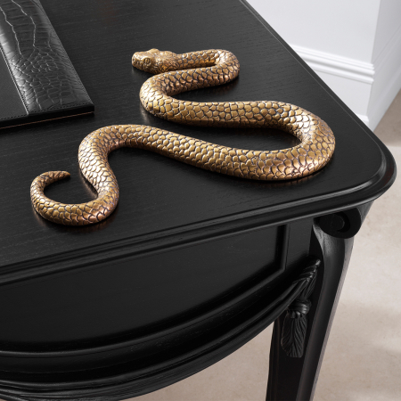 Obiect Serpent cu finisaj vintage din alama |L. 38 | W. 29.5 | H. 3 cm  [1]