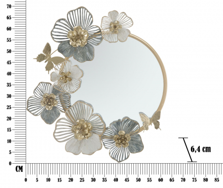 Oglinda Amy, Fier/MDF/Oglinda, Multicolor, 70x63 cm [5]