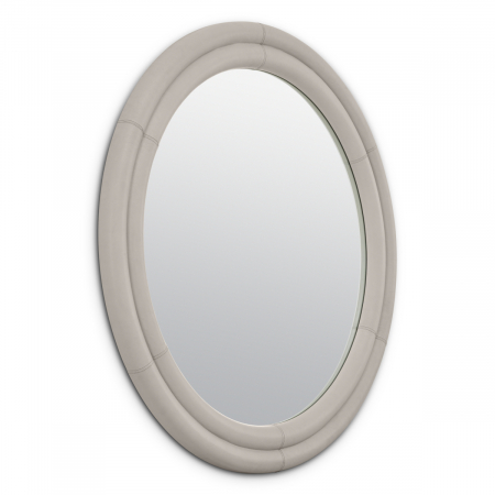 Oglindă, Bastioni aspect piele , Dims: Ø 120 | D. 5  (CM) [2]