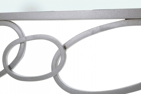 Oglinda Chain, Fier/MDF/Oglinda, Argintiu, 84x84x2 cm [1]