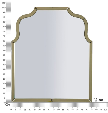 Oglinda de perete Ankara aurie 85x1x100 cm (dimensiunea oglinzii 78x93 cm) [8]