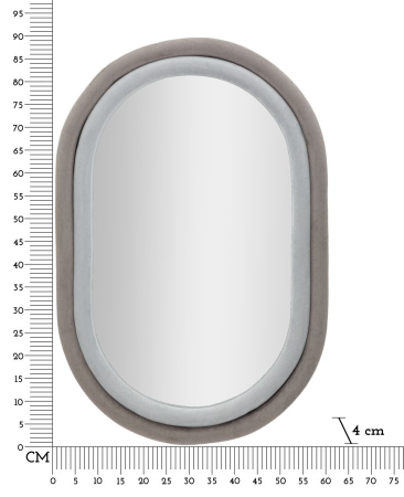 Oglinda de perete Antony, gri/mix, 60x4x90 cm (dimensiune specifica 44,5x74,5 cm) [5]