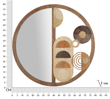 Oglinda de perete bloc cm ø 80x3 [5]