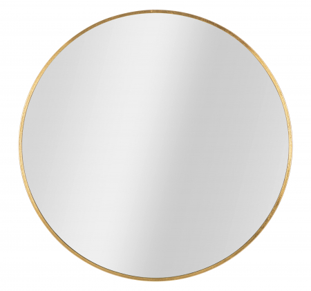 Oglinda de perete Elegant Glam, Fier/Oglinda/MDF, Auriu, 100x100x2 cm [3]