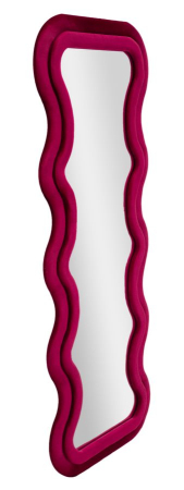 Oglinda de perete Emily fuchsia catifea 60x6x160 cm (dimensiunea oglinzii 42x144 cm) [1]