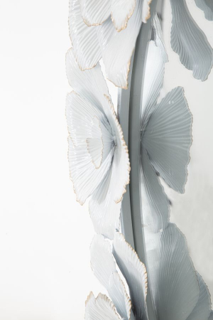 Oglinda de perete Flower,fier/oglinda/MDF, alb/auriu, 82X2.6X85.5 cm [5]